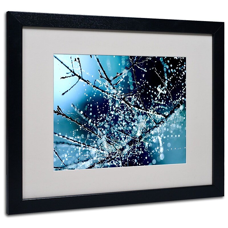 Trademark Fine Art 16" x 20" Acrylic Blue Rhapsody, Black Frame image 1