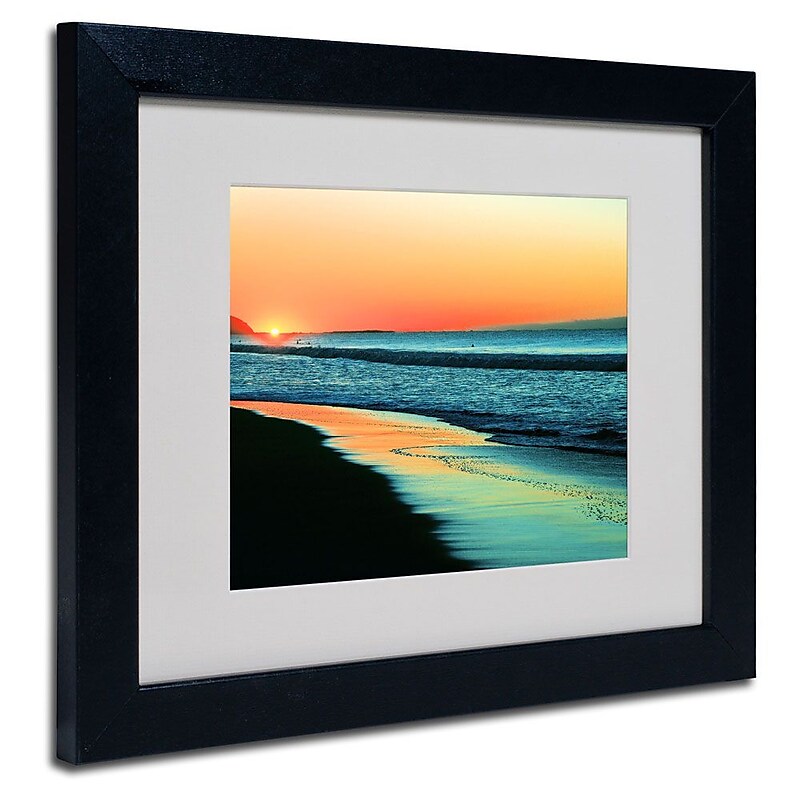 Trademark Fine Art 11" x 14" Acrylic Good Morning, Black Frame image 1