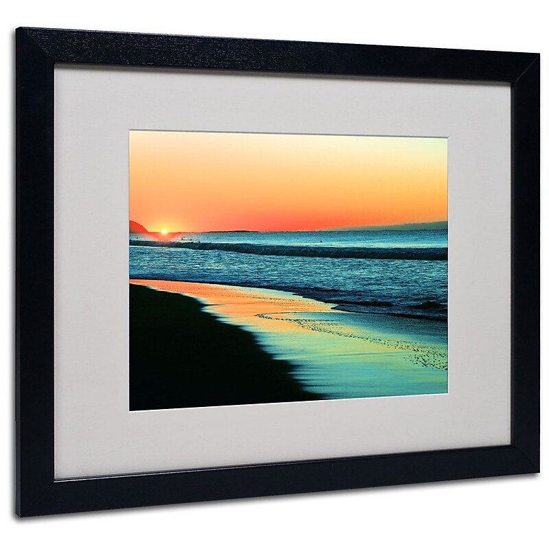 Trademark Fine Art 16" x 20" Acrylic Good Morning, Black Frame image 1