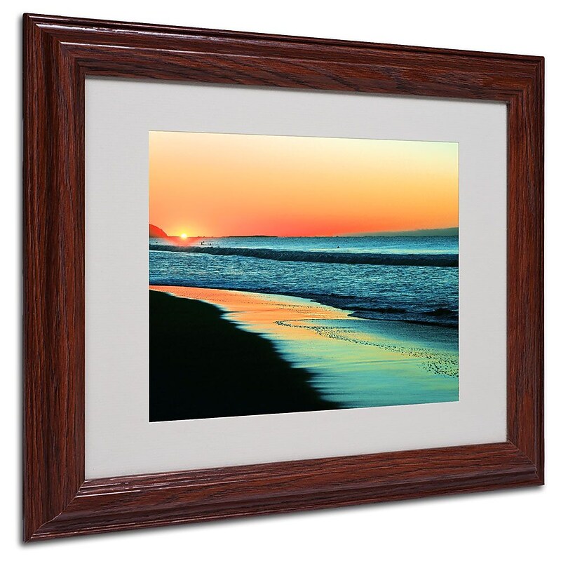 Trademark Fine Art 11" x 14" Acrylic Good Morning, Wood Frame image 1