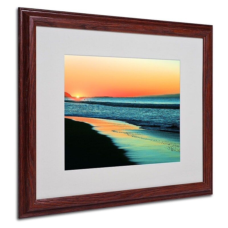 Trademark Fine Art 16" x 20" Acrylic Good Morning, Wood Frame image 1