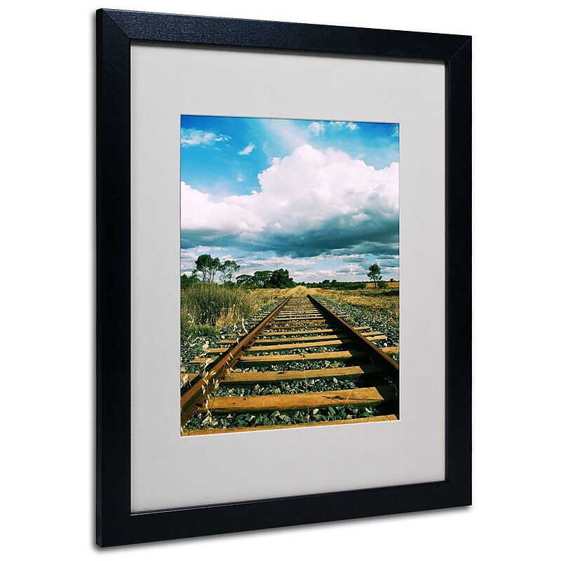 Trademark Fine Art 16" x 20" Acrylic Journey Ends, Black Frame image 1