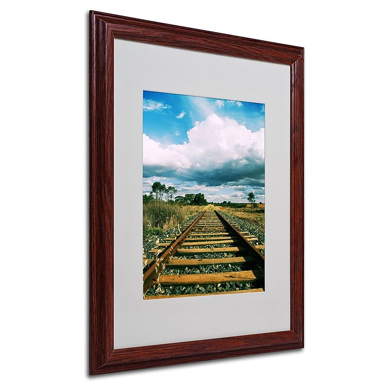 Trademark Fine Art 16" x 20" Acrylic Journey Ends, Wood Frame image 1