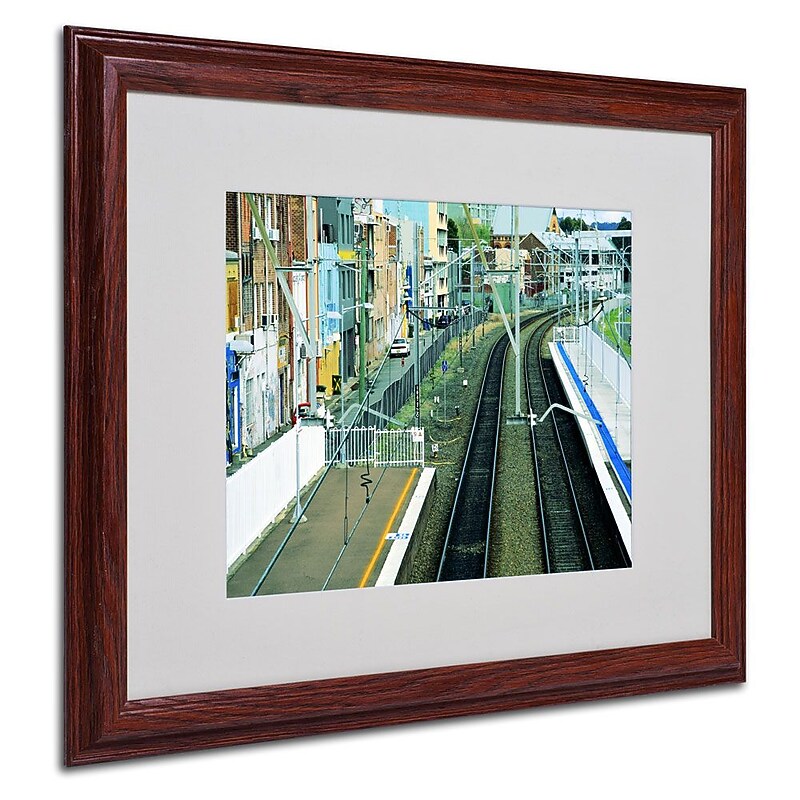 Trademark Fine Art 16" x 20" Acrylic The Journey Starts, Wood Frame image 1