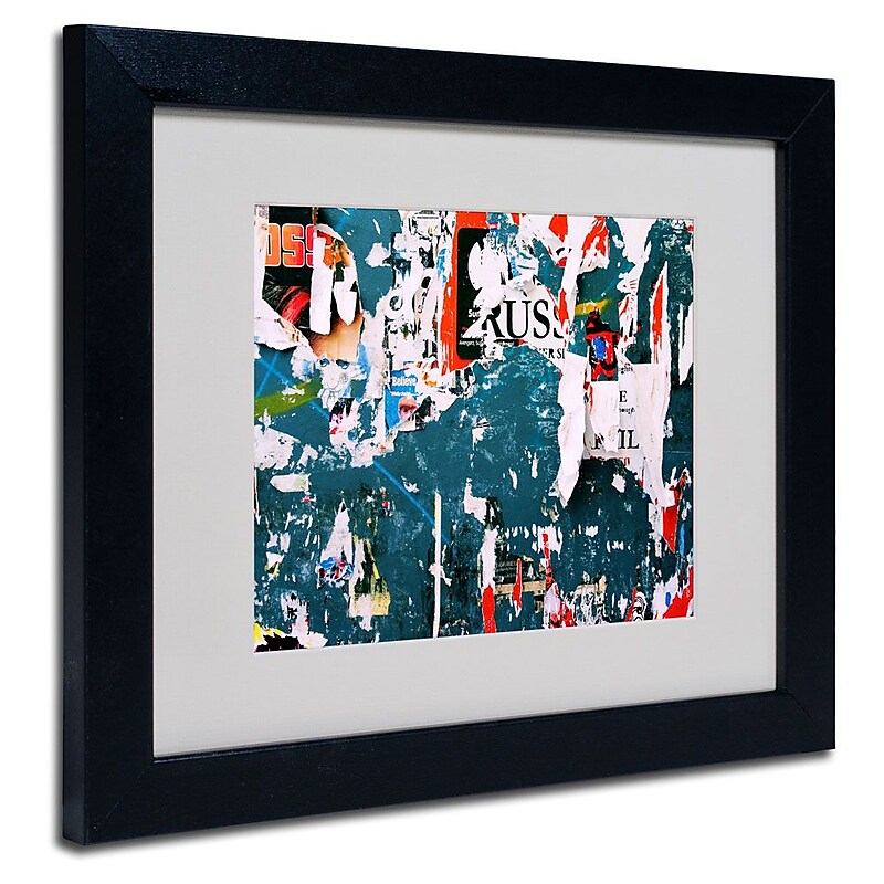Trademark Fine Art 11" x 14" Acrylic Yesterday's News, Black Frame image 1