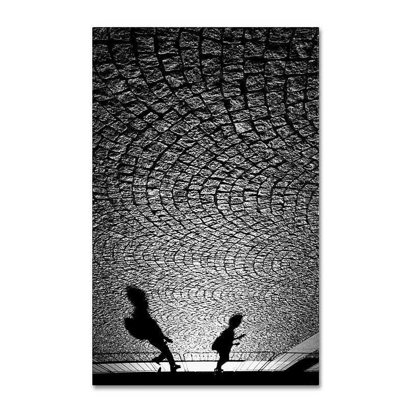 Trademark Fine Art 14" x 11" Wooden Frame Big World Little Artwork image 1