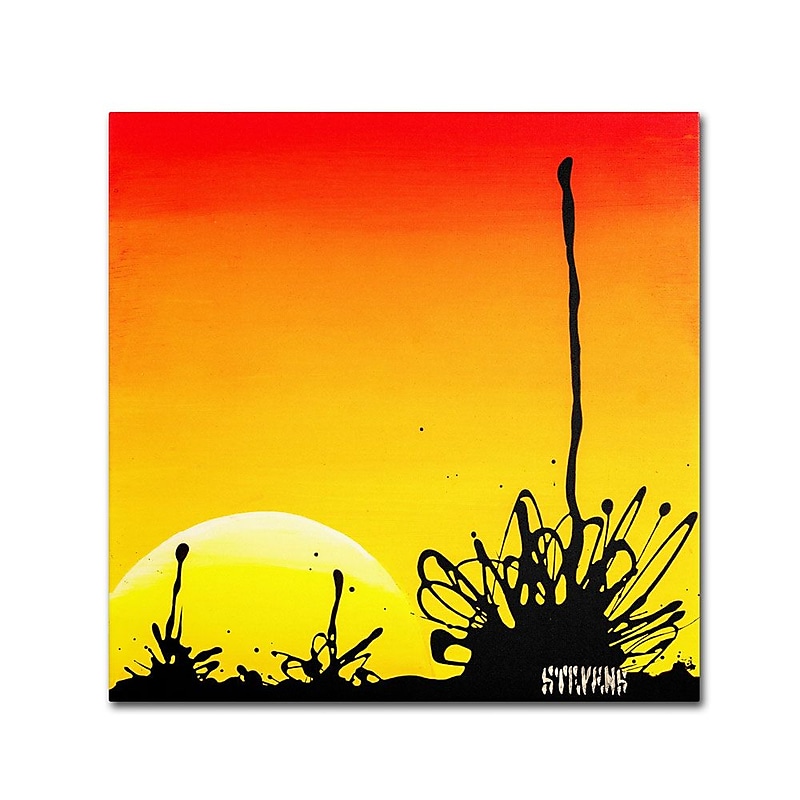 Trademark Fine Art 24" x 24" Wooden Frame Century Sunset Artwork image 1