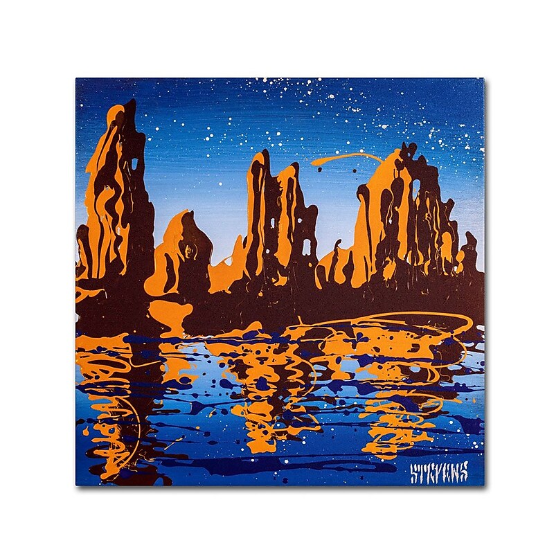 Trademark Fine Art 14" x 14" Wooden Frame Lake Powell 02 image 1