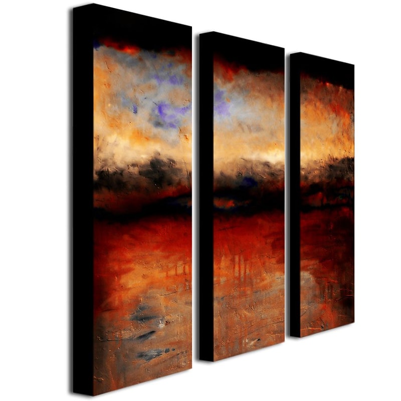 Trademark Fine Art 32" x 10" Canvas Wall Art, Set/3 image 1