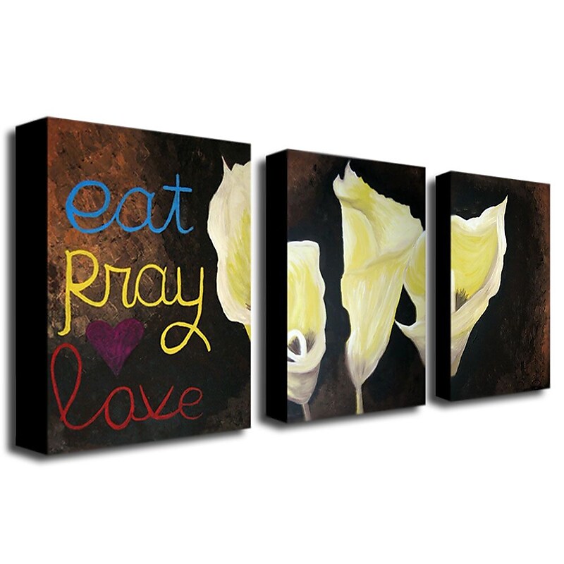 Trademark Fine Art 14" x 19" Canvas/Wood Gallery Wrapped Art, Set/3 image 1