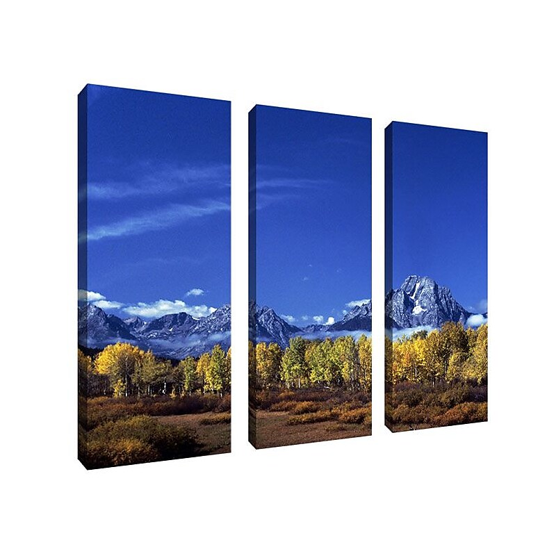 Trademark Fine Art 32' x 12" Canvas Gallery Wrapped Art, Set/3 image 1