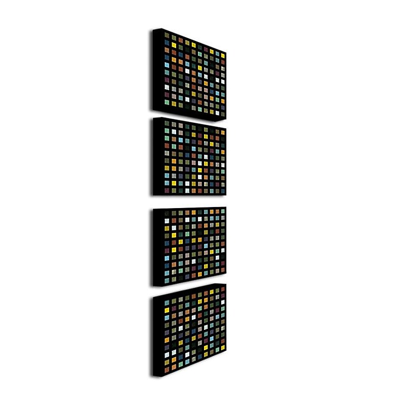 Trademark Fine Art 24" x 24" Acrylonitrile Butadiene Styrene (ABS), Canvas Canvas Art, Set/4 image 1