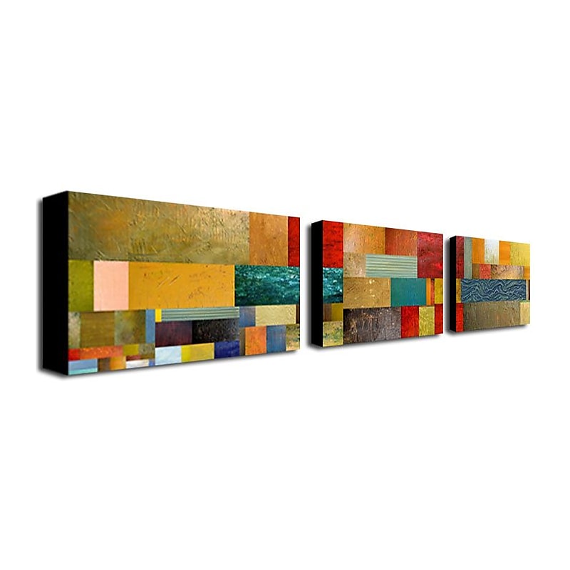 Trademark Fine Art18x32 Wooden Frame, UV Coated Gallery Wrapped Canvas Art, Set/3 image 1