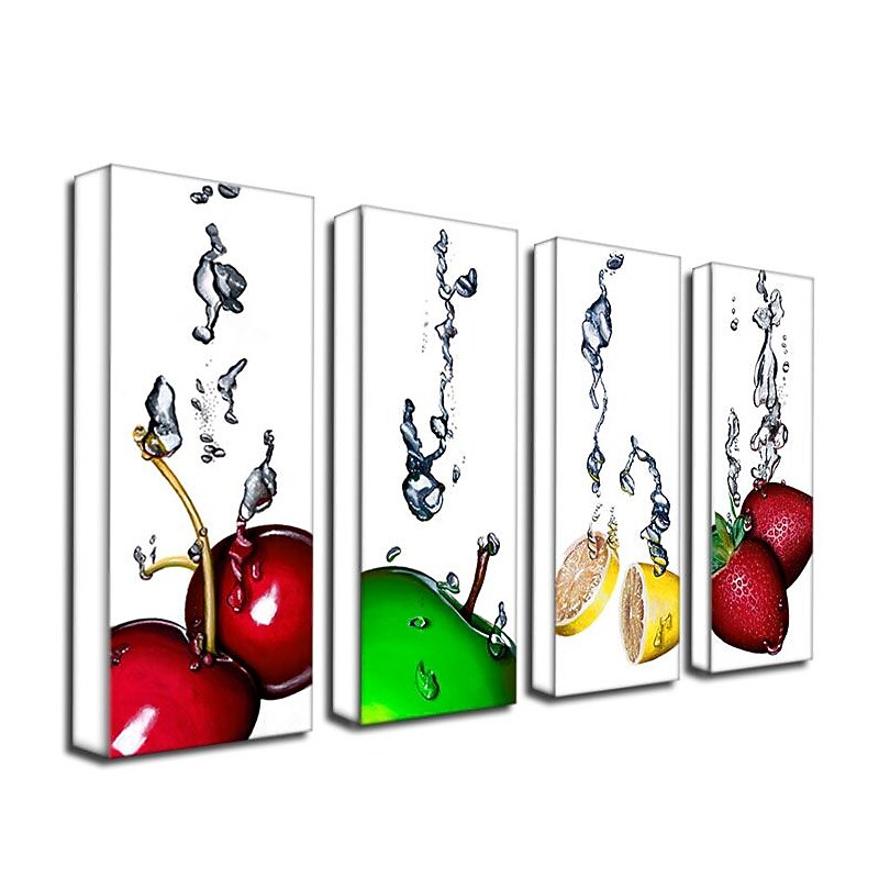 Trademark Fine Art 12" x 32" MDF Gallery-Wrapped Canvas Art White, Set/4 image 1