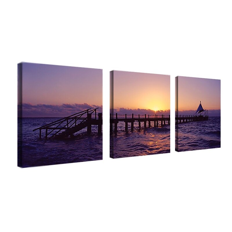 Trademark Fine Art14x14 Wood Gallery Wrapped Canvas Art, Set/3 image 1