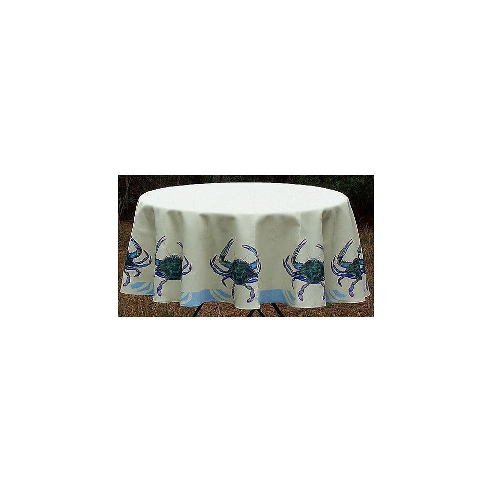 Betsy Drake Interiors Crab Tablecloth; 58 W Round