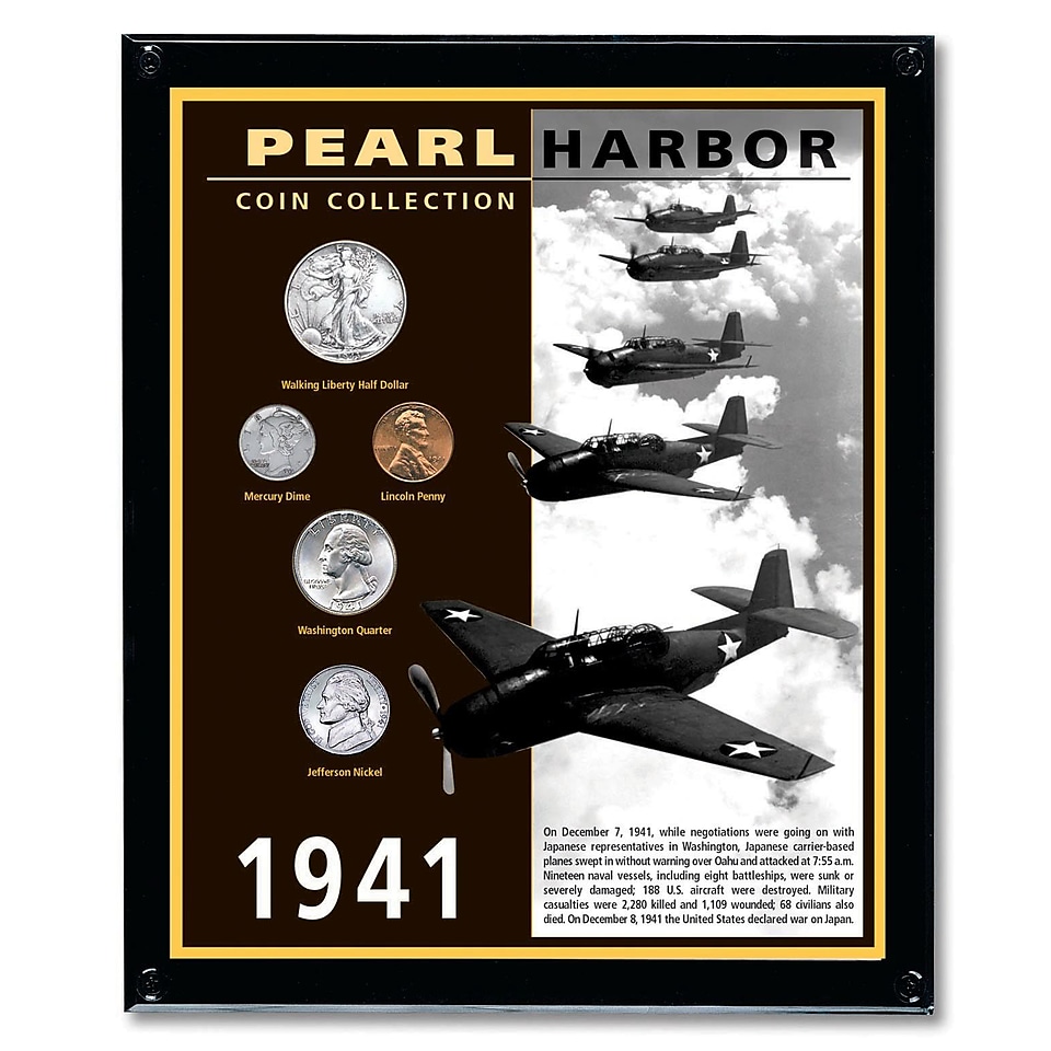 American Coin Treasure Pearl Harbor Coin Wall Framed Memorabilia