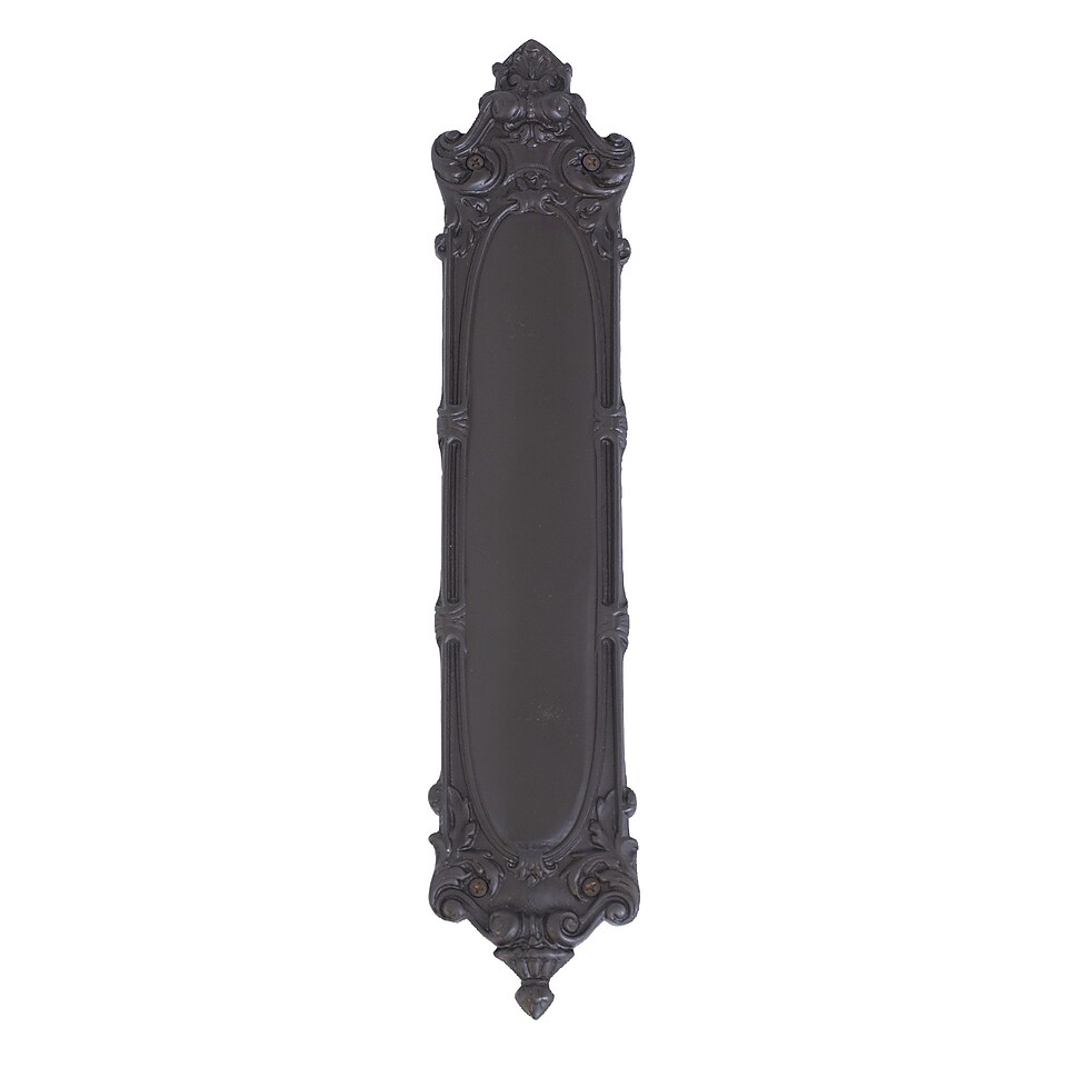BRASS Accents Victorian Push Plate; Oil Rubbed Bronze