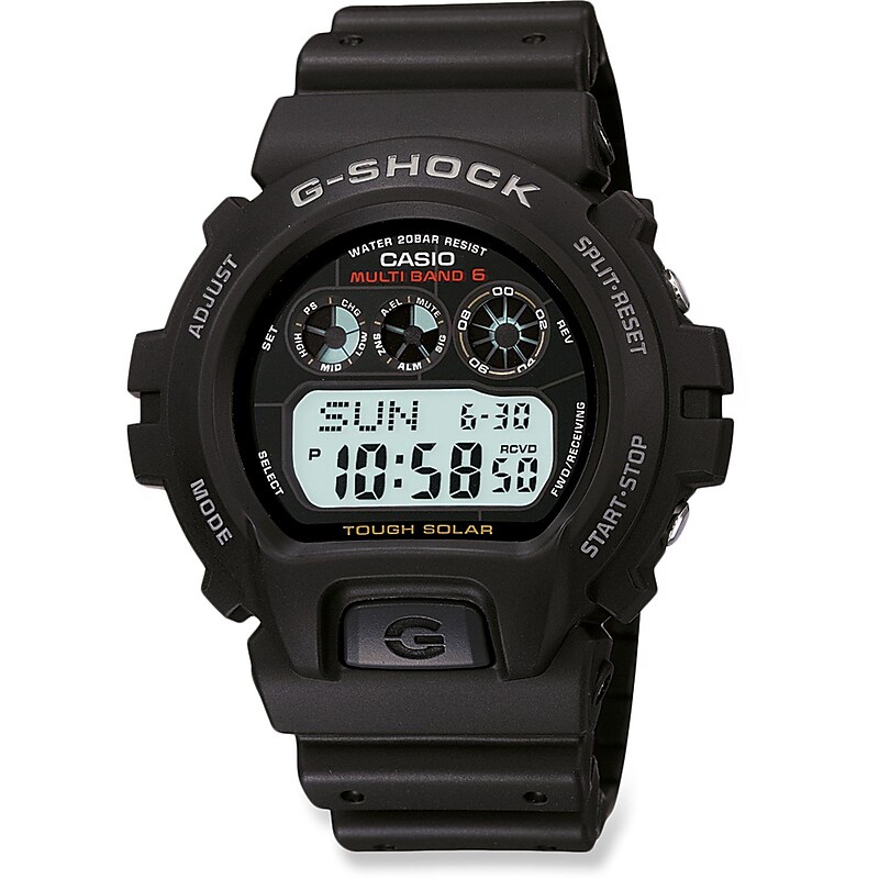 Casio® GW6900-1V G-Shock Men's Digital Solar Atomic Wrist Watch, Black image 1