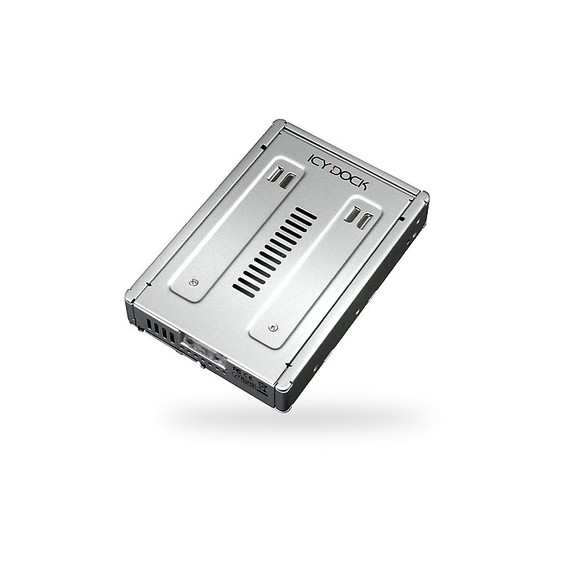 Icy Dock® EZConvert Pro Enterprise Full Metal 2.5" To 3.5" SAS Hard Drive/SSD Converter; Silver image 1