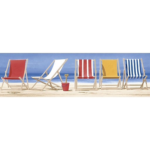 Inspired By Color Borders Beach Chairs Border Blue With Red Yellow