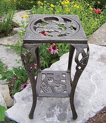 Oakland Living Hummingbird Novelty Plant Stand; Antique Bronze