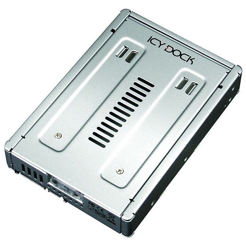 Icy Dock® EZConvert Pro Enterprise Full Metal 2.5" To 3.5" SATA Hard Drive/SSD Converter; Silver image 1
