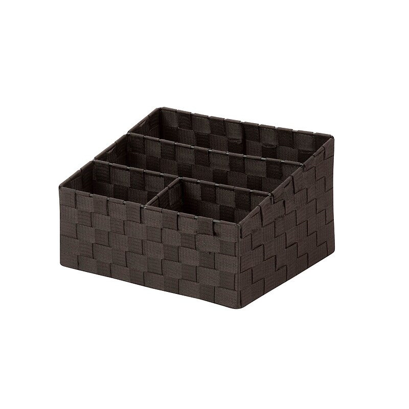 Honey-Can-Do Mail and File Woven and Steel Desk Organizer, Espresso (OFC-03611) image 1