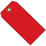 BOX 4 3/4" x 2 3/8" #5 Plastic Shipping Tags, Red