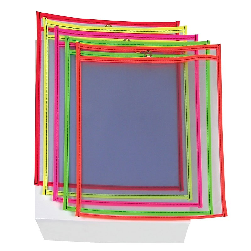 Partners Brand Job Ticket Holder, 9" x 12", Assorted, 25/Pack (JTH122) image 1