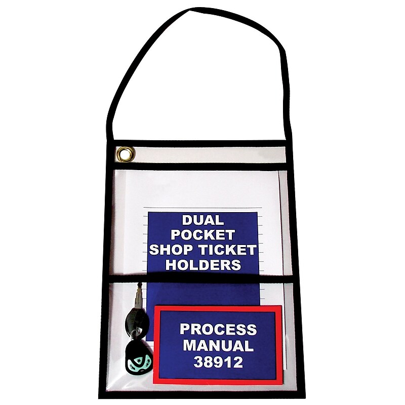 Partners Brand Dual Pocket Job Ticket Holder, 9" x 12", 15/Pack (JTH125) image 1