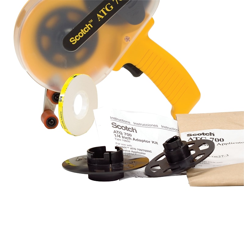 3M™ 1/4" Adapter for Tape Dispenser, Yellow (TDTF3M700A) image 1