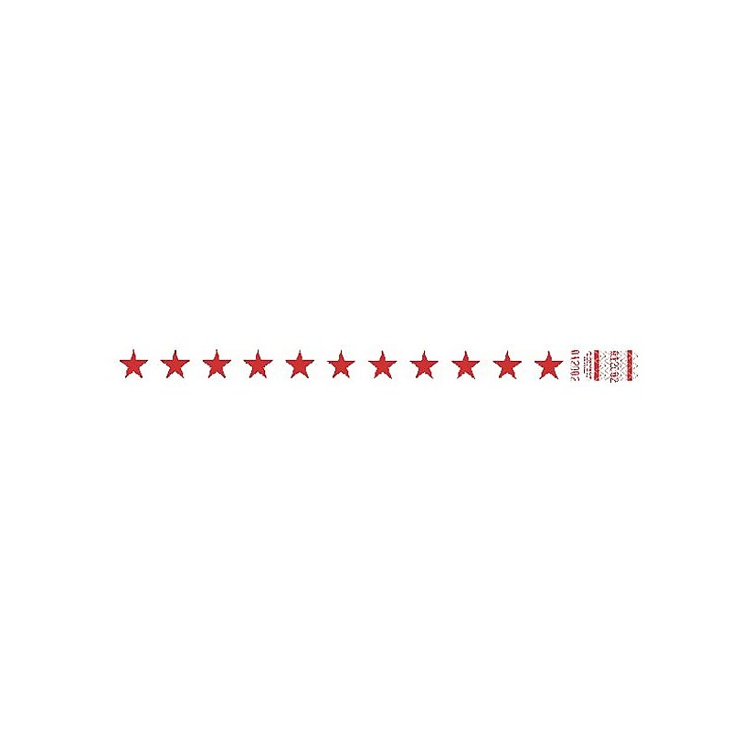 Tyvek® 3/4" x 10" Stars Wristband, Red/White image 1