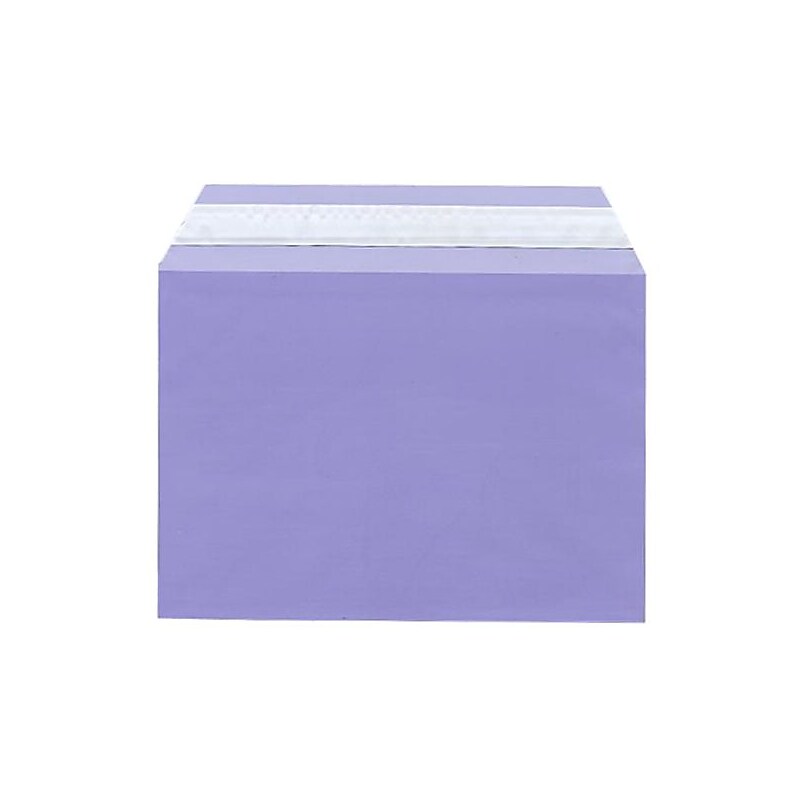 JAM Paper Cellophane Envelope with Self-Adhesive Closure, 5.0625 x 7.1875, Purple, 100/Pack (2785510) image 1