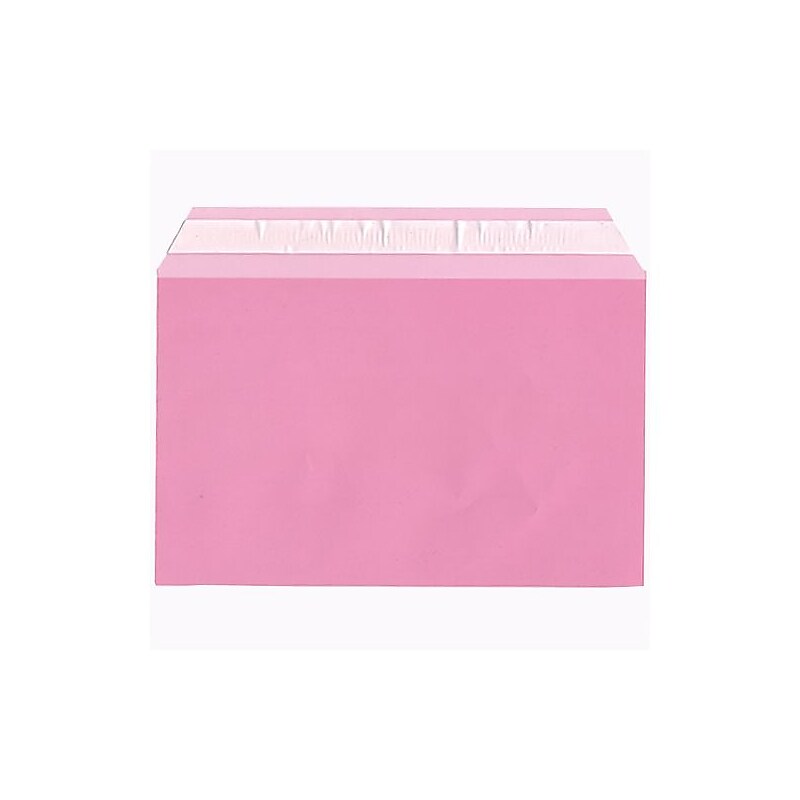 JAM Paper Cellophane Envelopewith Self-Adhesive Closure, 5.4375 x 8.625, Light Red, 100/Pack (2783144) image 1