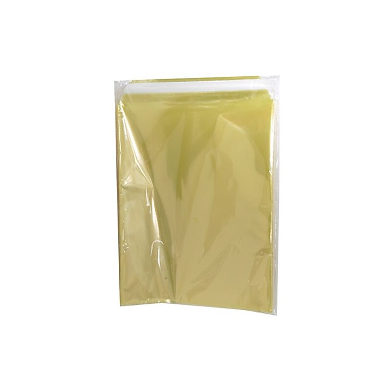 JAM Paper Cellophane Envelope with Self-Adhesive Closure, 8.9375 x 11.25, Yellow, 100/Pack (2783698) image 1