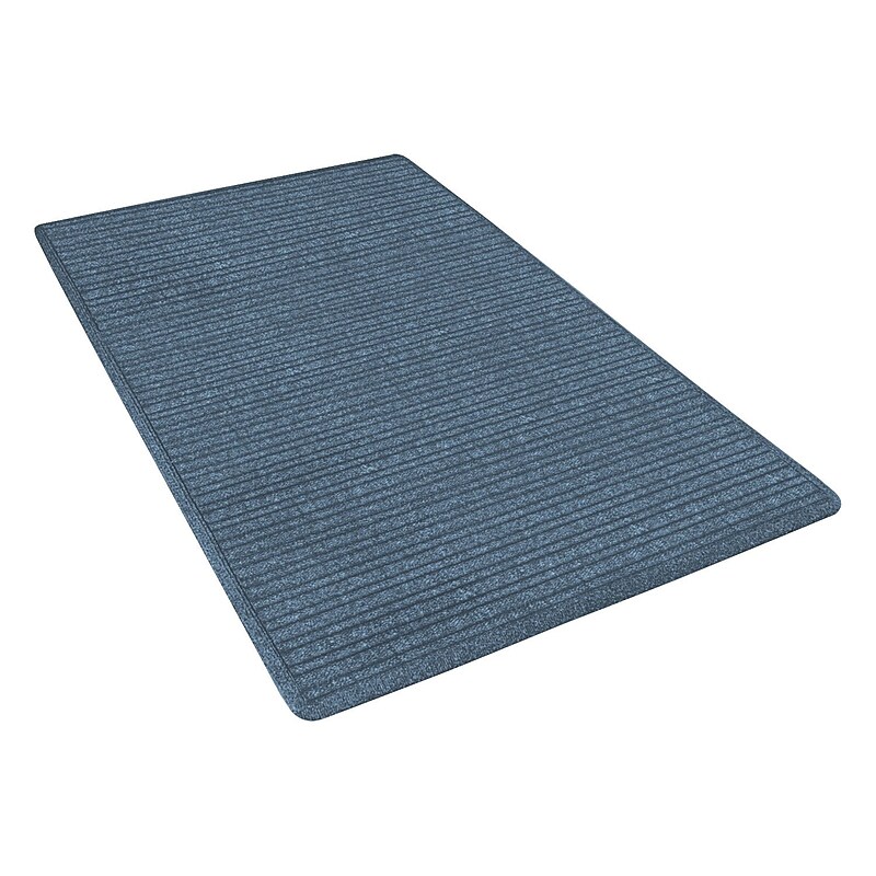 NoTrax Barrier Rib Tufted Polypropylene Yarn Superior Entrance Floor Mat, 4' x 6', Slate Blue image 1