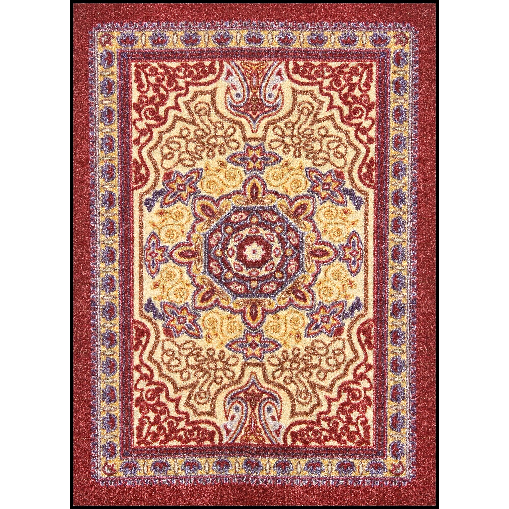NoTrax OrienTrax Nylon Fiber Specialty Entrance Floor Mat, 4′ x 12′, Burgundy Sansujyuku sansujyuku.com