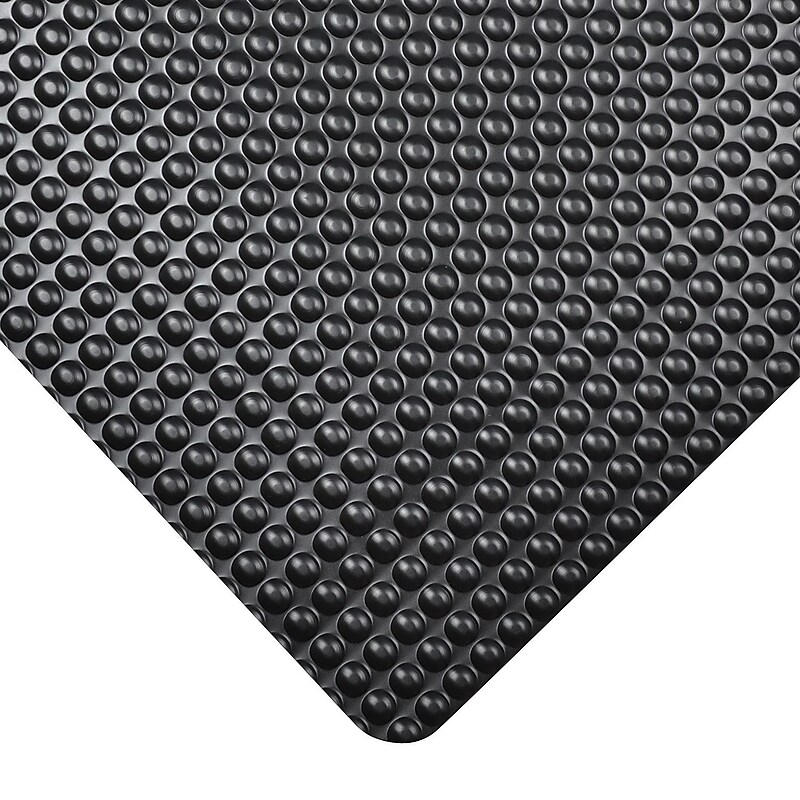 NoTrax Bubble Trax Grande Vinyl Dry Safety/Anti-Fatigue Floor Mat, 2' x 3', Black (982S0023BL) image 1
