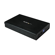 StarTech S3510BMU33 3.5" USB 3.0 External SATA III Hard Drive Enclosure With UASP, Black