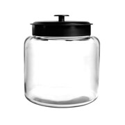 Anchor Hocking 1.5 gal Glass Montana Jar With Black Lid, Clear by