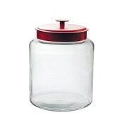 Anchor Hocking 2 gal Glass Montana Jar With Red Lid, Clear by