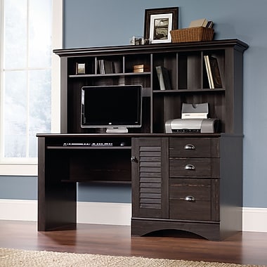 Sauder Harbor View puter Desk with Hutch Antiqued