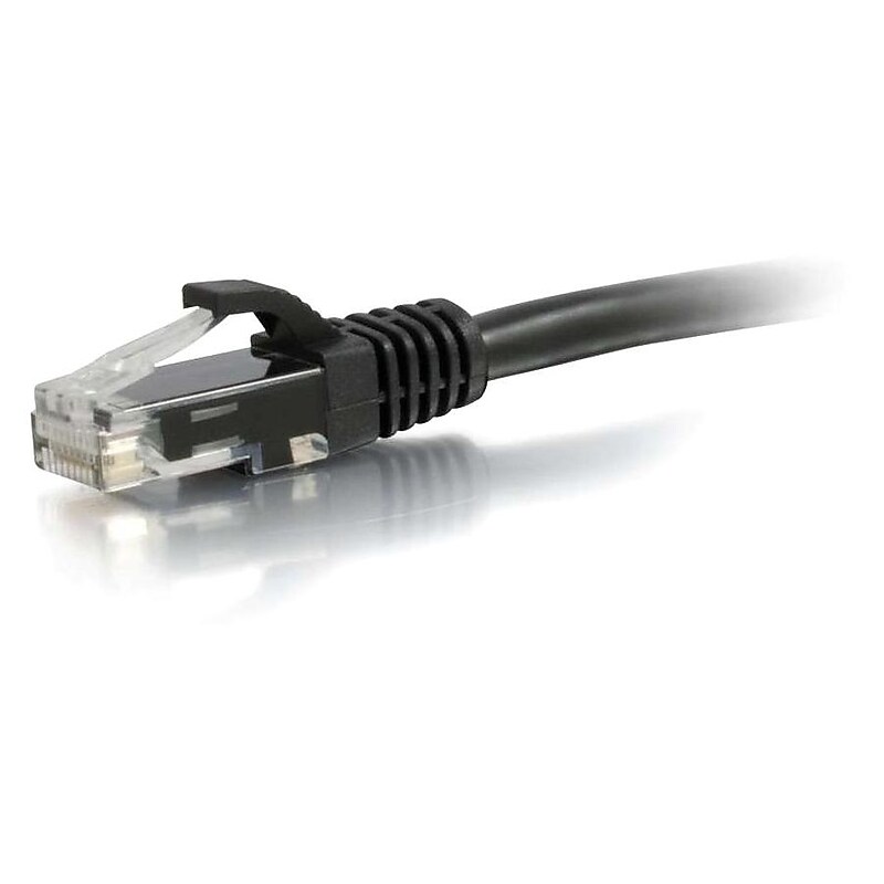 5ft Cat5e Snagless Unshielded (UTP) Network Patch Cable - Black image 1