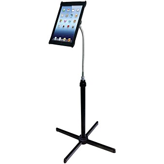 CTA® Height Adjustable Gooseneck Floor Stand For iPad 2/3/4th Generation