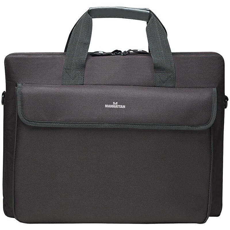 Manhattan Laptop Notebook, Black Polyester (438889) image 1