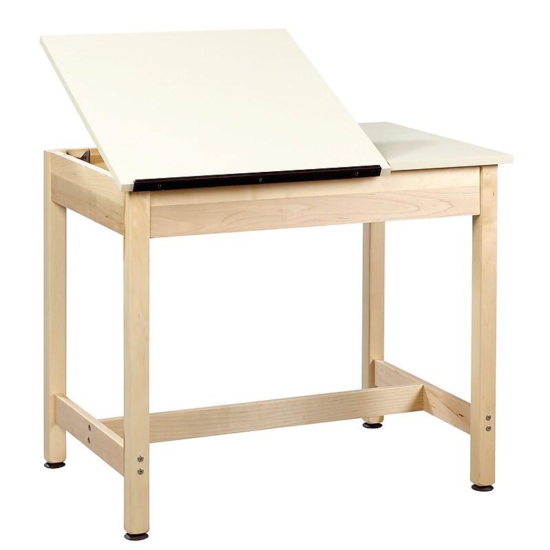 SHAIN Drafting Table 30"H x 36"W x 24"D Solid Maple (DT-9SA30) image 1