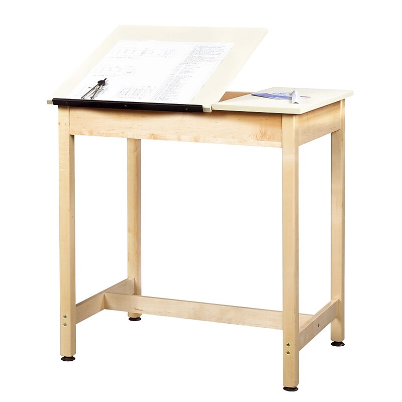 SHAIN Art/Drafting Table 36"H x 36"W x 24"D Wood Solids / Veneers image 1