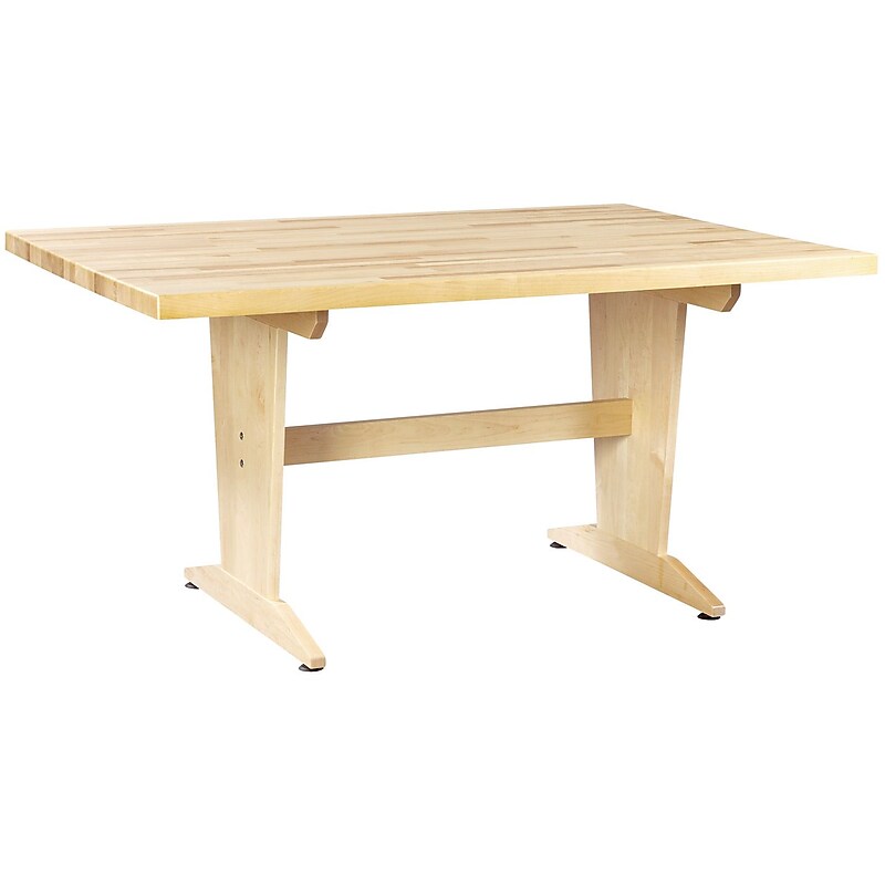 SHAIN Art/Planning Table 30"H x 60"W x 42"D Solid Maple image 1