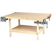 SHAIN Workbench 31.25"H x 64"W x 54"D Maple Plywood